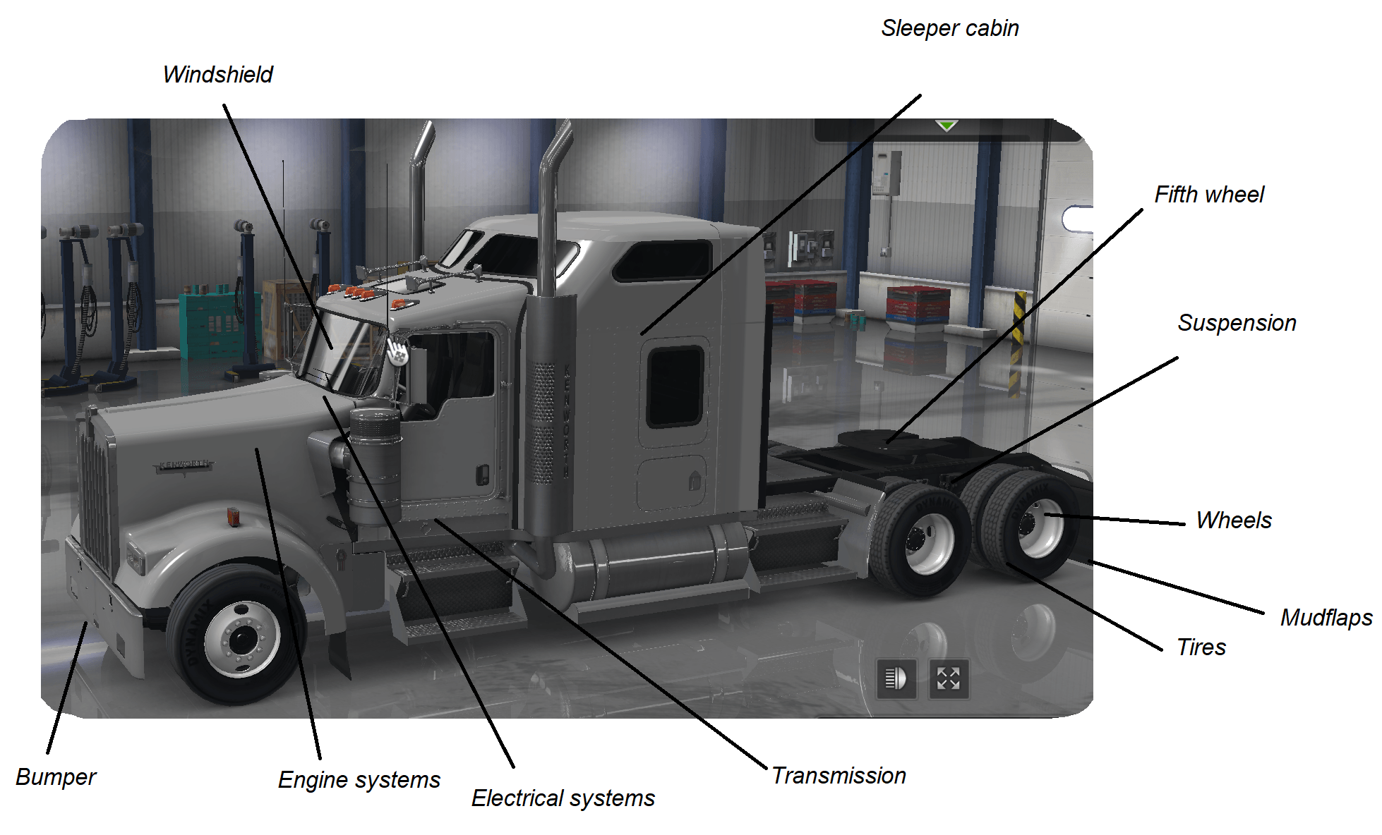 Parts Of A Semi Truck Diagram Truckfreighter Com